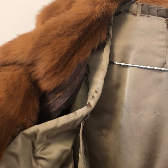 Mink Fur Coat Copper coloured - Picture 6 of 9